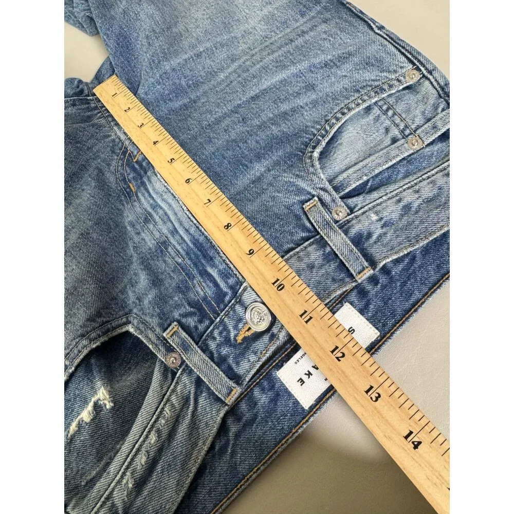Slvrlake Roxy Jeans Women Size 26 Blue Denim Distressed High Rise Casual Cotton - Picture 8 of 16